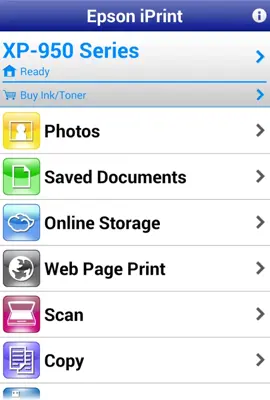 Epson iPrint android App screenshot 4